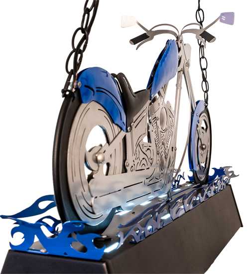 Motorcycle 2 Light 8" Wide Linear Pendant