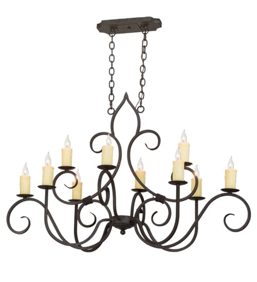 Clifton 10 Light 48" Wide Taper Candle Style Chandelier
