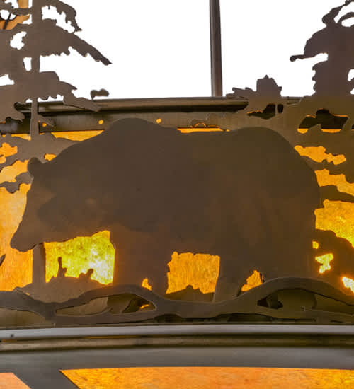 Wildlife at Dusk 4 Light 34" Wide Pendant