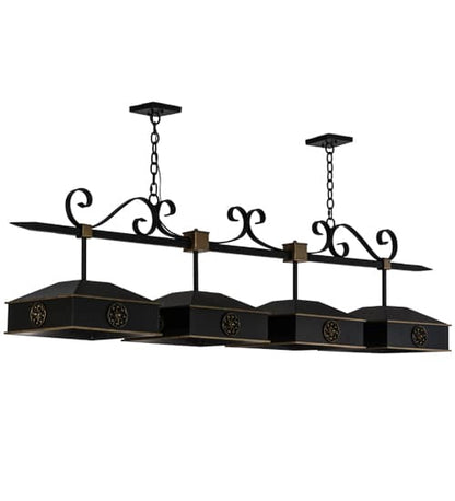 Stefano 4 Light 14" Wide Linear Pendant