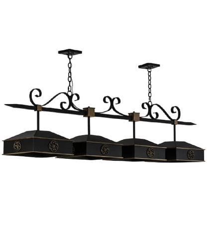 Stefano 4 Light 14" Wide Linear Pendant