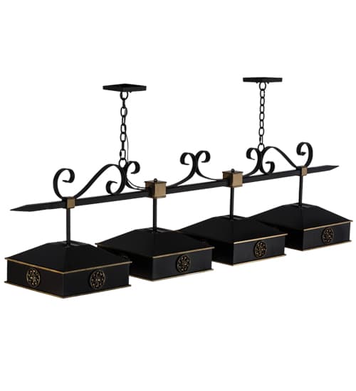 Stefano 4 Light 14" Wide Linear Pendant