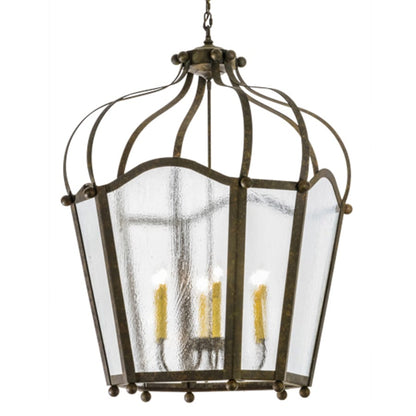 Meyda Tiffany Citadel 6 Light 33" Wide Taper Candle Pendant