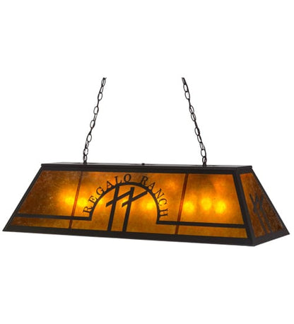Personalized 9 Light 18" Wide Linear Pendant