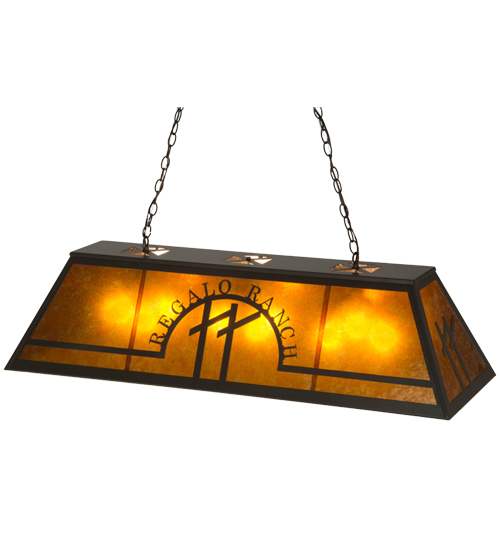 Personalized 9 Light 18" Wide Linear Pendant