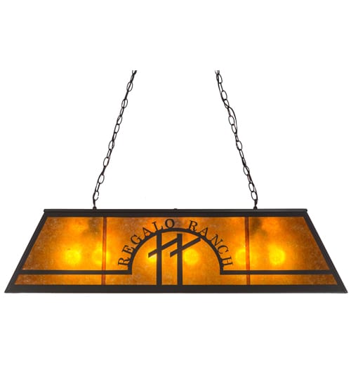 Personalized 9 Light 18" Wide Linear Pendant