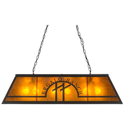 Personalized 9 Light 18" Wide Linear Pendant