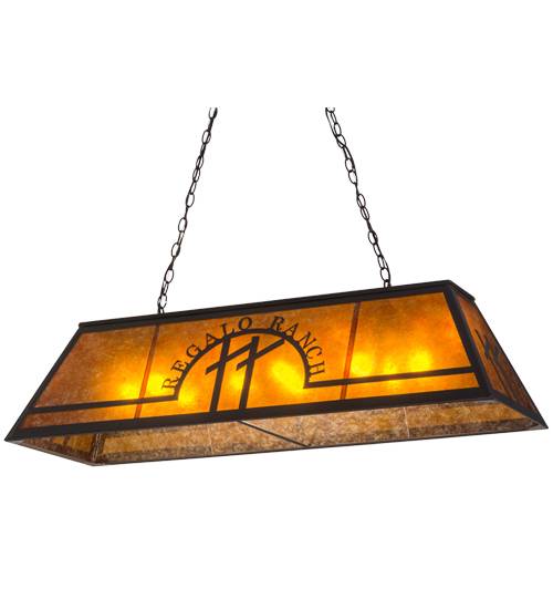 Personalized 9 Light 18" Wide Linear Pendant