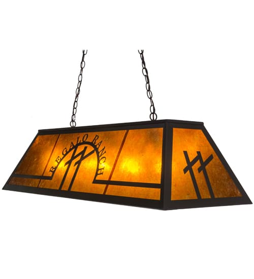 Personalized 9 Light 18" Wide Linear Pendant