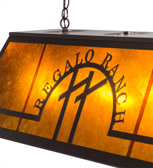 Personalized 9 Light 18" Wide Linear Pendant