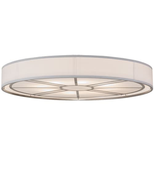 Cilindro Milwaukee 8 Light 60" Wide Flush Mount Drum Ceiling Fixture