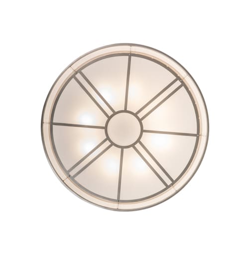 Cilindro Milwaukee 8 Light 60" Wide Flush Mount Drum Ceiling Fixture