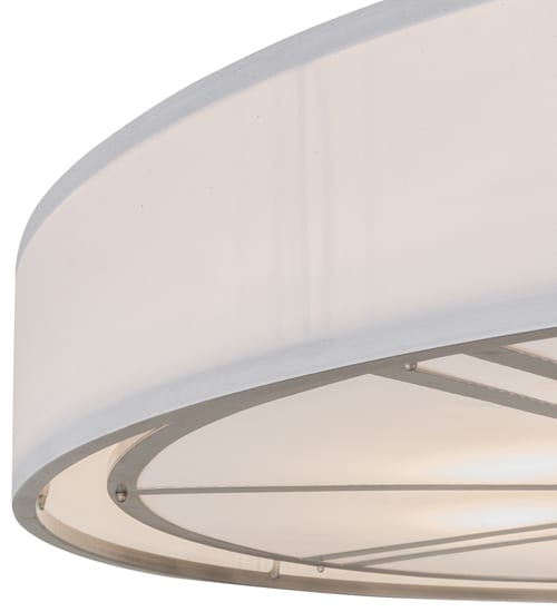 Cilindro Milwaukee 8 Light 60" Wide Flush Mount Drum Ceiling Fixture