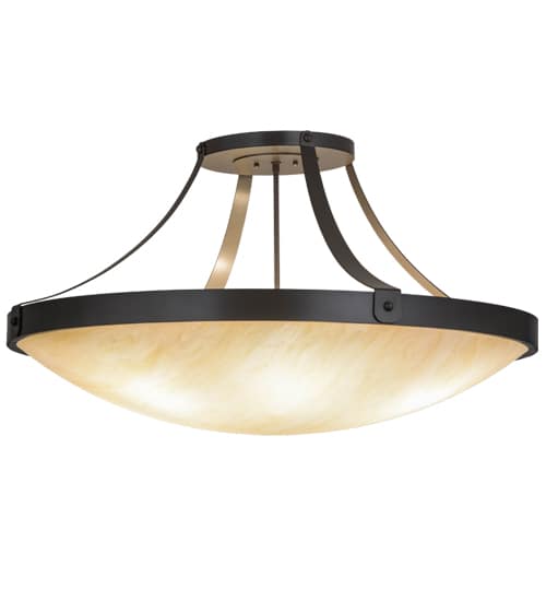 Urban 6 Light 37" Wide Semi-Flush Bowl Ceiling Fixture