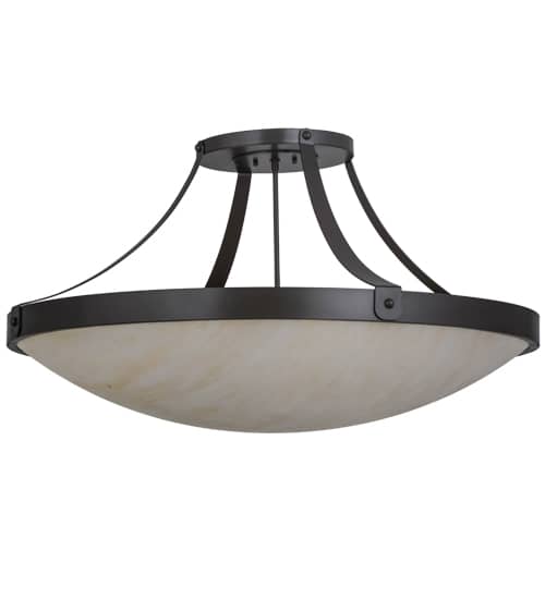 Urban 6 Light 37" Wide Semi-Flush Bowl Ceiling Fixture