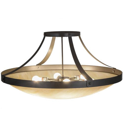 Urban 6 Light 37" Wide Semi-Flush Bowl Ceiling Fixture
