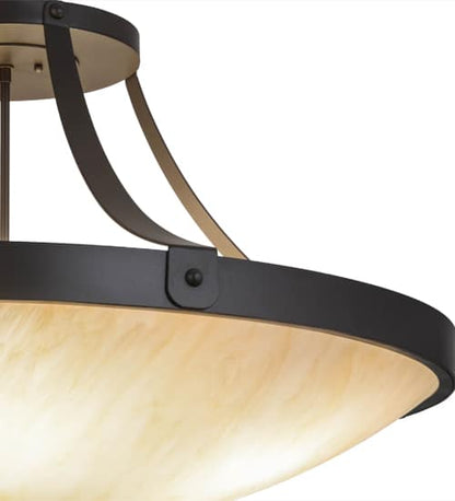 Urban 6 Light 37" Wide Semi-Flush Bowl Ceiling Fixture