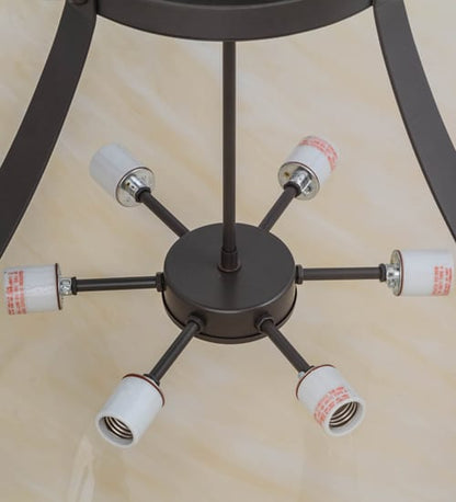 Urban 6 Light 37" Wide Semi-Flush Bowl Ceiling Fixture