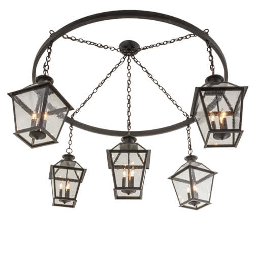 Coach 15 Light 68" Wide Lantern Chandelier