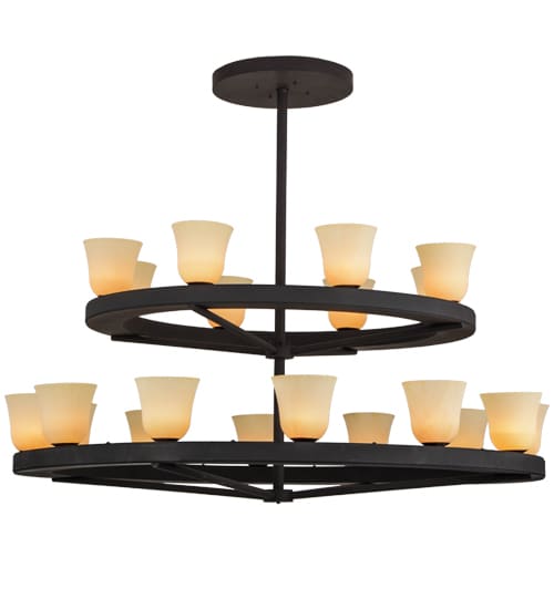 Loxley Piedmont 20 Light 72" Wide Ring Chandelier