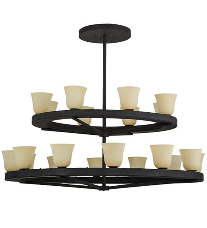 Loxley Piedmont 20 Light 72" Wide Ring Chandelier