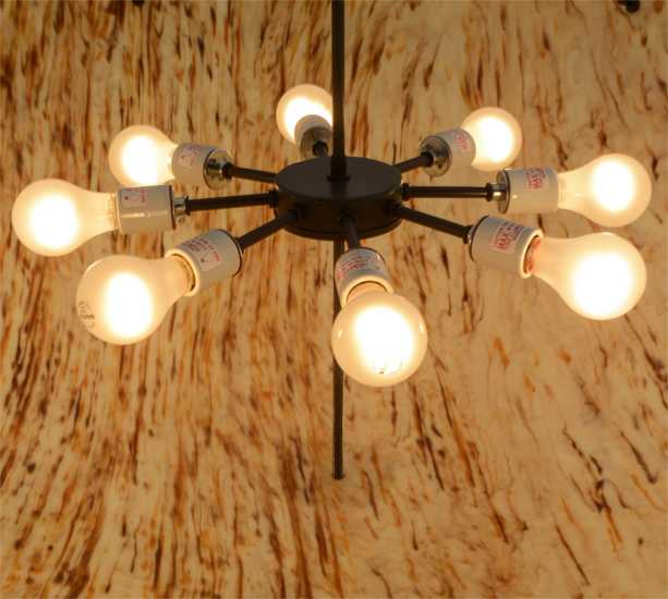 Madison 8 Light 48" Wide Semi-Flush Bowl Ceiling Fixture with Beige Shade - Timeless Bronze Finish
