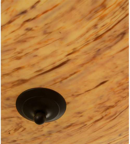 Madison 8 Light 48" Wide Semi-Flush Bowl Ceiling Fixture with Beige Shade - Timeless Bronze Finish