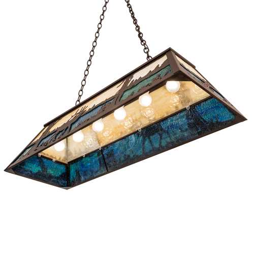 Elk at Lake 9 Light 17" Wide Linear Pendant