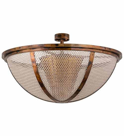 Maille 5 Light 48" Wide Semi-Flush Bowl Ceiling Fixture