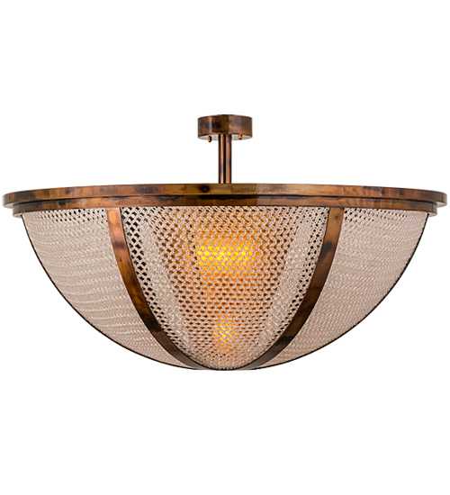 Maille 5 Light 48" Wide Semi-Flush Bowl Ceiling Fixture