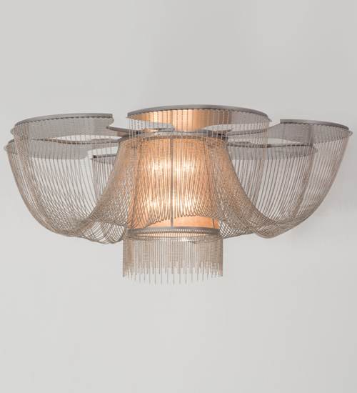 Niagara 8 Light 60" Wide Flush Mount Waterfall Ceiling Fixture