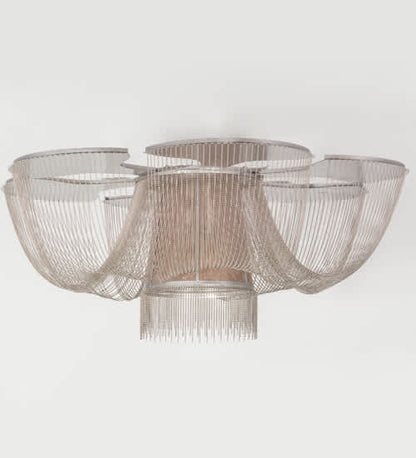 Niagara 8 Light 60" Wide Flush Mount Waterfall Ceiling Fixture