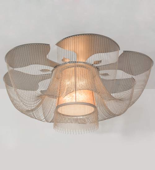 Niagara 8 Light 60" Wide Flush Mount Waterfall Ceiling Fixture
