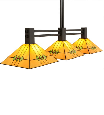 Martini 3 Light 13" Wide Linear Pendant