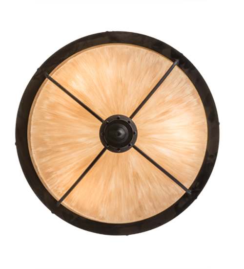 Freya 3 Light 24" Wide Semi-Flush Bowl Ceiling Fixture - Costello Black Finish
