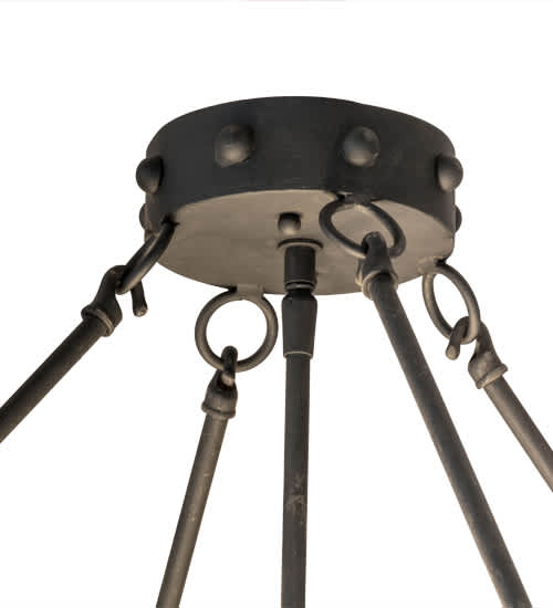 Freya 3 Light 24" Wide Semi-Flush Bowl Ceiling Fixture - Costello Black Finish