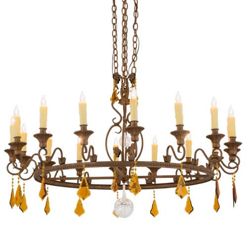 Peak 16 Light 48" Wide Taper Candle Style Chandelier