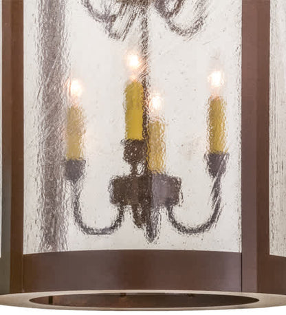 Prime 8 Light 24" Wide Taper Candle Pendant