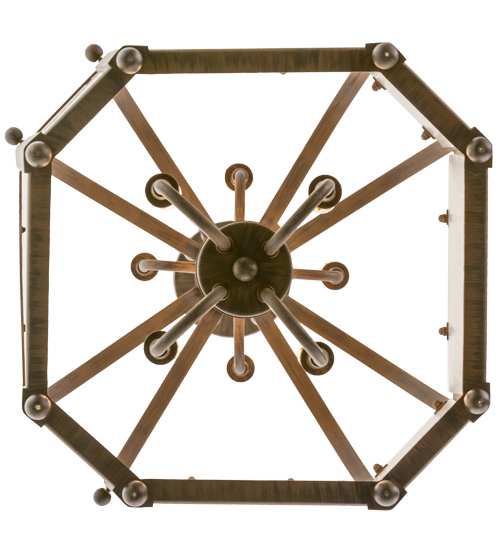 Citadel 8 Light 22" Wide Taper Candle Pendant
