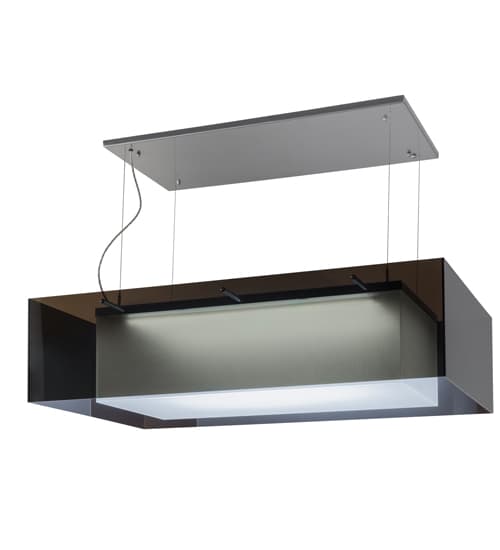 Quadrato Shadow Box 30" Wide Suspension Linear Pendant