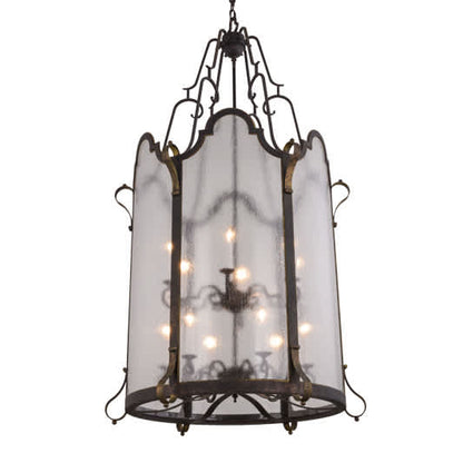 Dubrek 12 Light 33" Wide Taper Candle Pendant