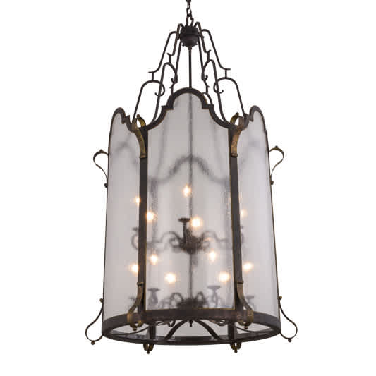 Dubrek 12 Light 33" Wide Taper Candle Pendant