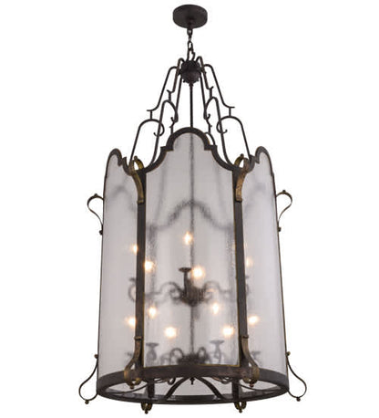 Dubrek 12 Light 33" Wide Taper Candle Pendant