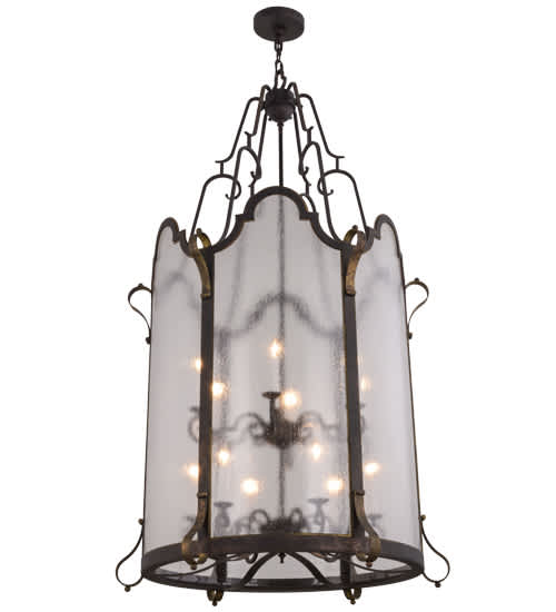 Dubrek 12 Light 33" Wide Taper Candle Pendant
