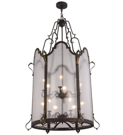 Dubrek 12 Light 33" Wide Taper Candle Pendant