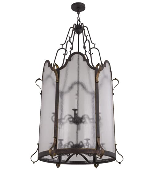 Dubrek 12 Light 33" Wide Taper Candle Pendant