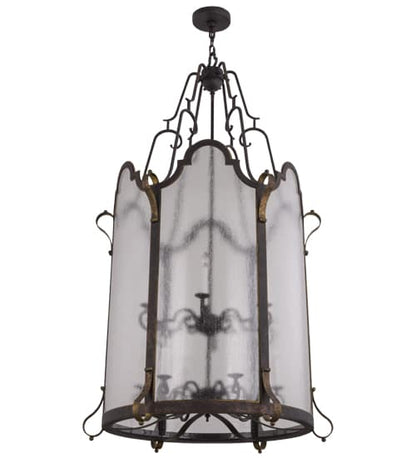 Dubrek 12 Light 33" Wide Taper Candle Pendant