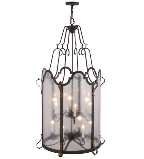 Dubrek 12 Light 33" Wide Taper Candle Pendant