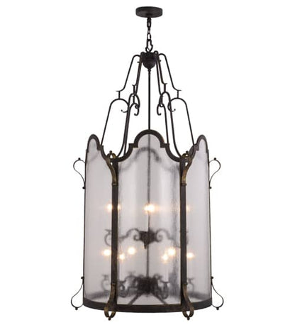 Dubrek 12 Light 33" Wide Taper Candle Pendant