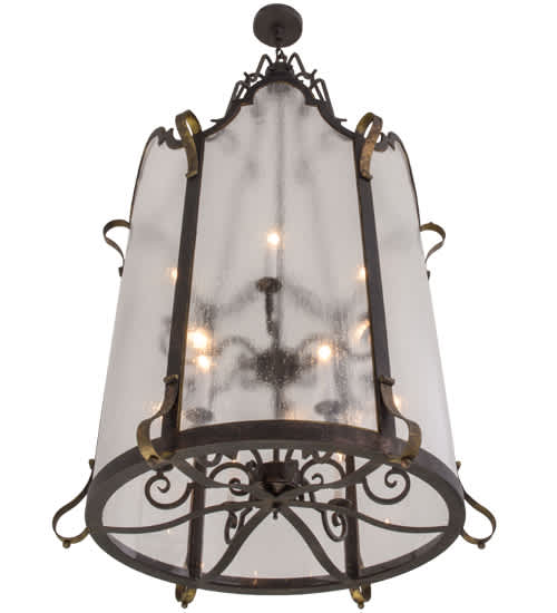 Dubrek 12 Light 33" Wide Taper Candle Pendant